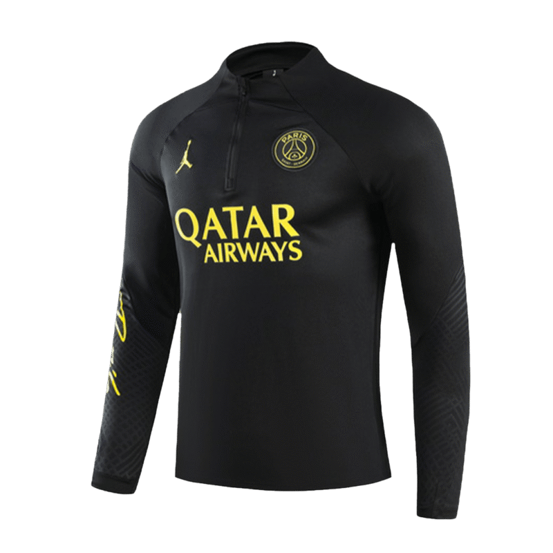 PSG 1/4 Zip Tracksuit 2023/24 Kids Black