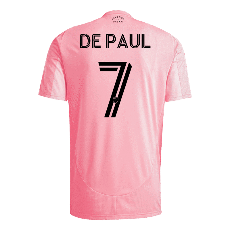 DE PAUL #7 Inter Miami CF Home Soccer Jersey 2025
