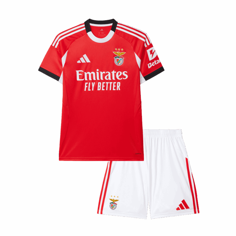 Benfica Home Kids Soccer Jerseys Kit 2025/26