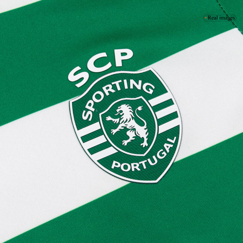 Kid's Sporting CP Home Soccer Jersey Kit(Jersey+Shorts) 25/26 Green&White