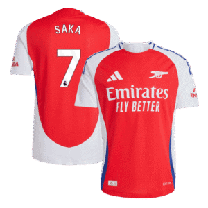 SAKA #7 Arsenal Home Authentic Soccer Jersey 2024/25