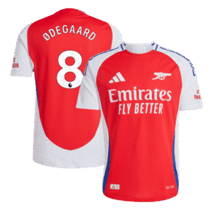 ØDEGAARD #8 Arsenal Home Authentic Soccer Jersey 2024/25