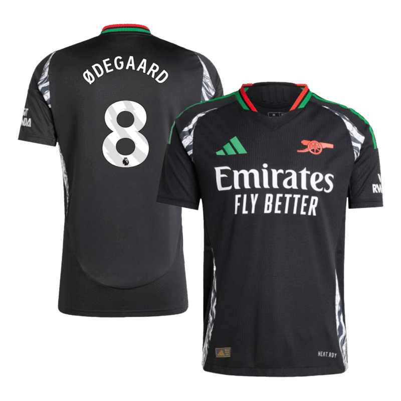 ØDEGAARD #8 Arsenal Away Authentic Soccer Jersey 2024/25