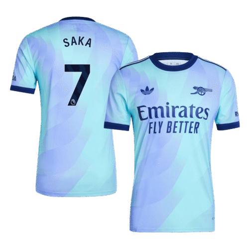 SAKA #7 Arsenal Third Away Authentic Soccer Jersey 2024/25