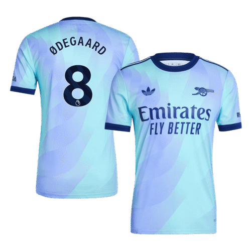ØDEGAARD #8 Arsenal Third Away Authentic Soccer Jersey 2024/25