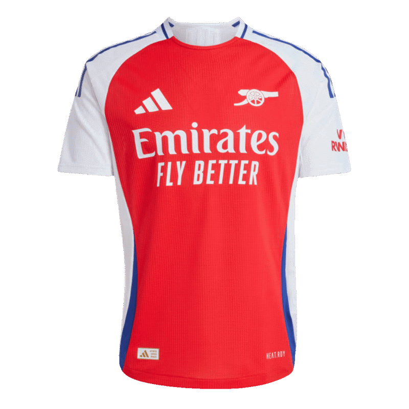 RICE #41 Arsenal Home Authentic Soccer Jersey 2024/25