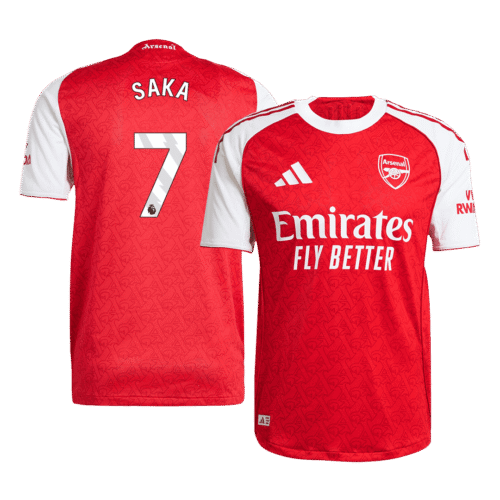 SAKA #7 Arsenal Home Authentic Soccer Jersey 2025/26