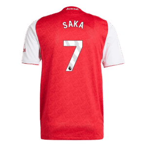 SAKA #7 Arsenal Home Authentic Soccer Jersey 2025/26