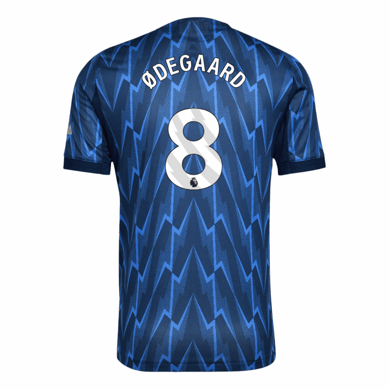 ØDEGAARD #8 Arsenal Away Authentic Soccer Jersey 2025/26