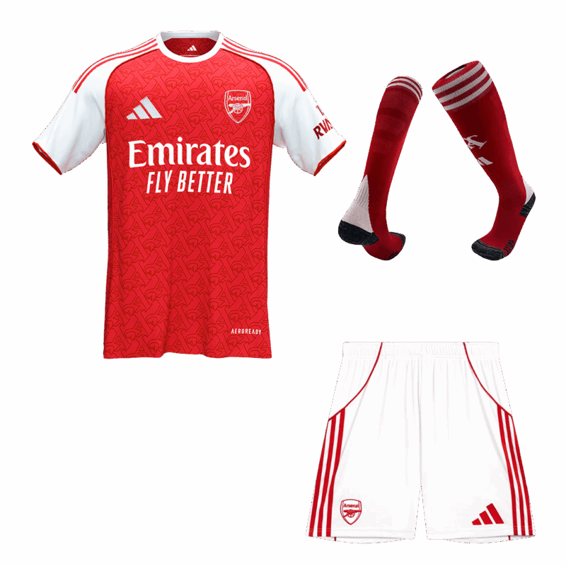 Arsenal Home Jerseys Full Kit 2025/26