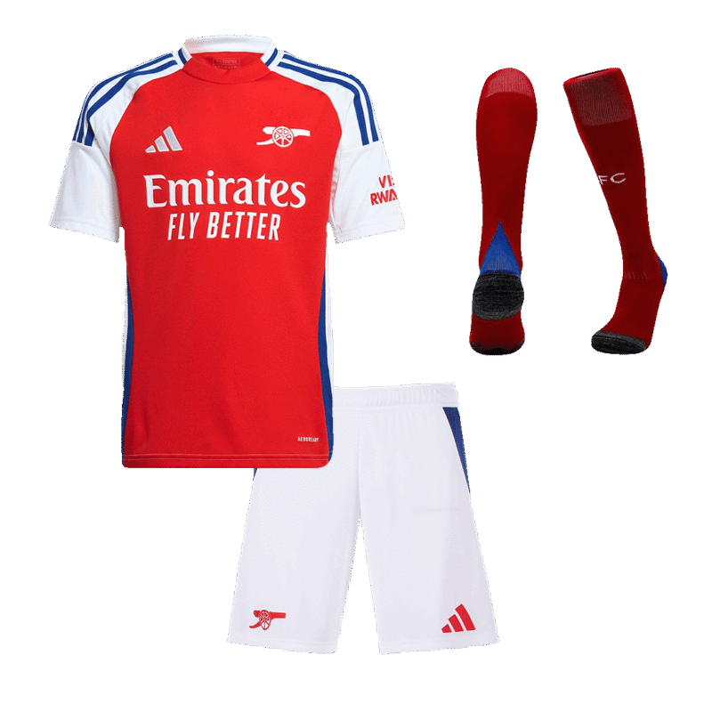 Arsenal Home Kids Soccer Jerseys Full Kit 2024/25