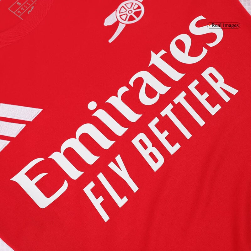 SALIBA #2 Arsenal Home Soccer Jersey 2024/25