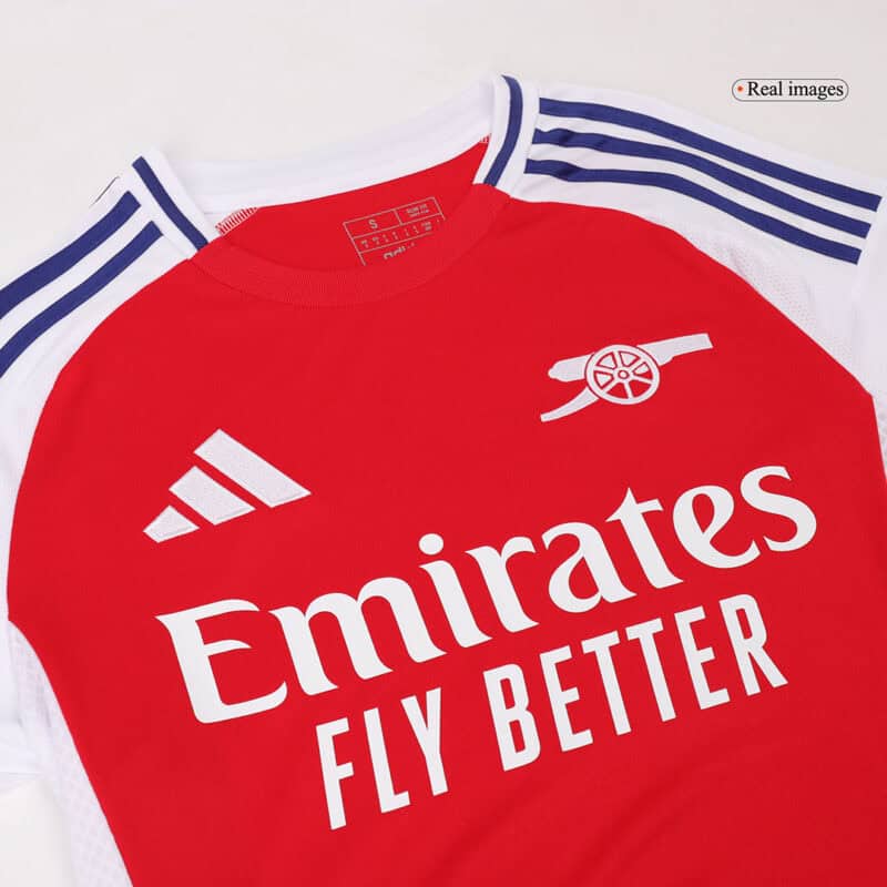 SALIBA #2 Arsenal Home Soccer Jersey 2024/25