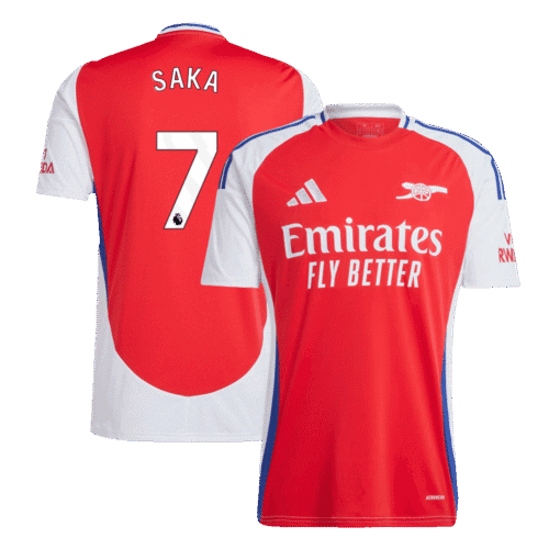 SAKA #7 Arsenal Home Soccer Jersey 2024/25