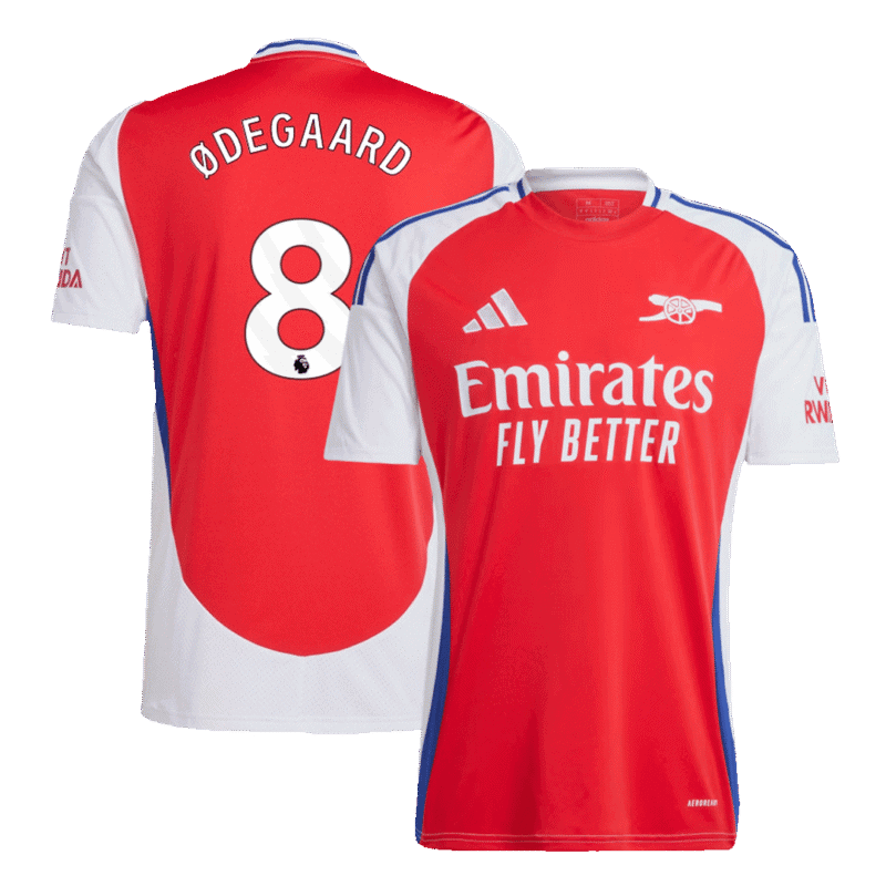 ØDEGAARD #8 Arsenal Home Soccer Jersey 2024/25