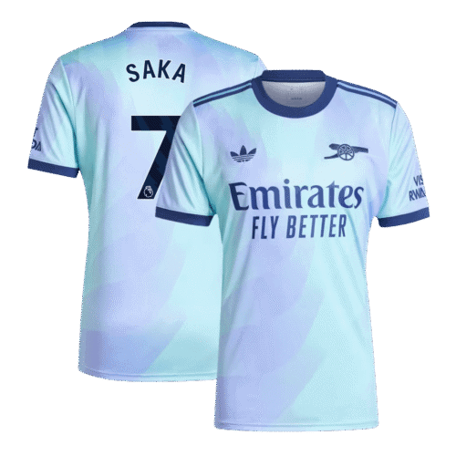 SAKA #7 Arsenal Third Away Soccer Jersey 2024/25