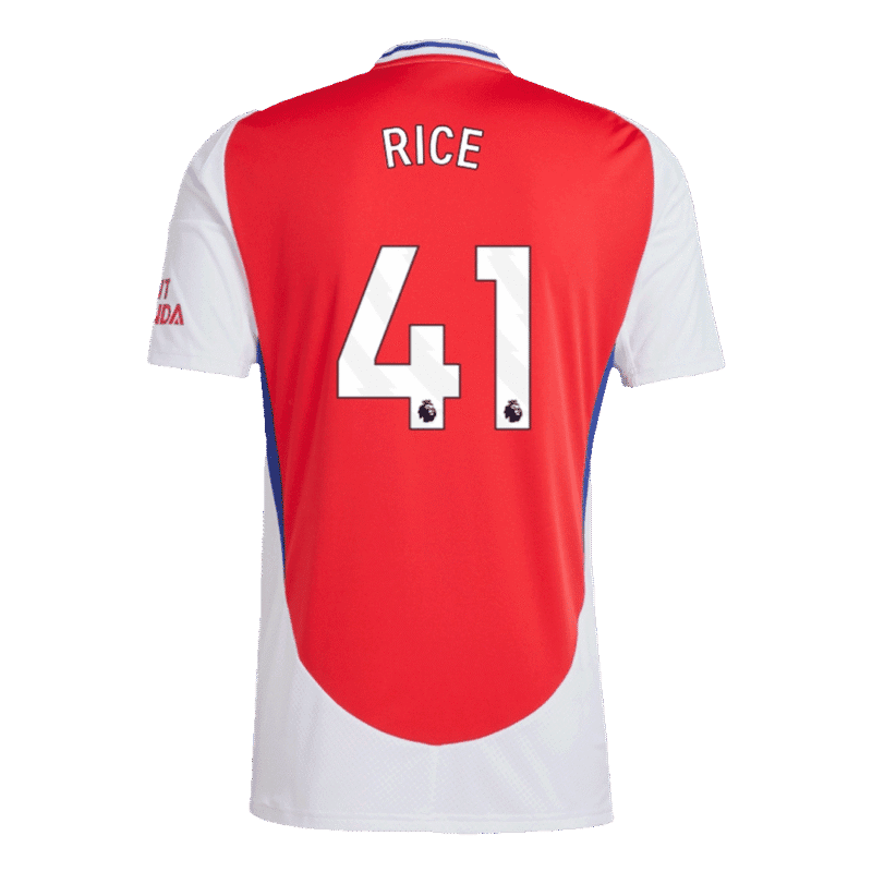 RICE #41 Arsenal Home Soccer Jersey 2024/25