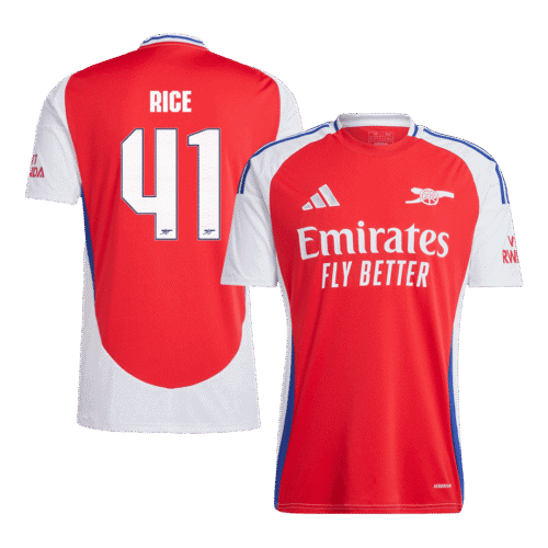 RICE #41 Arsenal Home Soccer Jersey 2024/25 - UCL