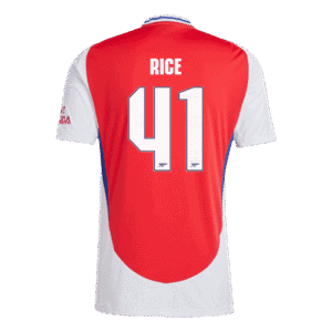 RICE #41 Arsenal Home Soccer Jersey 2024/25 - UCL