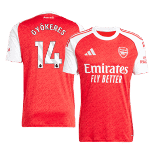 GYÖKERES #14 Arsenal Home Soccer Jersey 2025/26