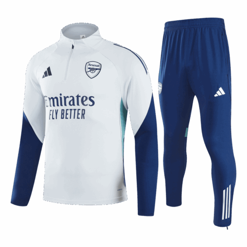 Kid's Arsenal Zipper Sweatshirt Kit(Top+Pants) 25/26 White