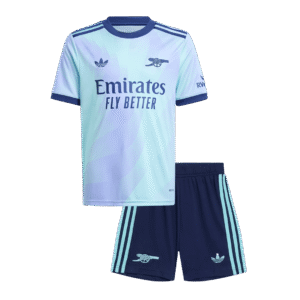 Arsenal Third Away Kids Soccer Jerseys Kit 2024/25