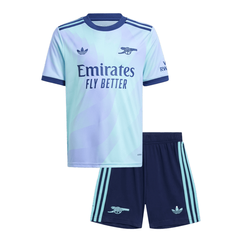 Arsenal Third Away Kids Soccer Jerseys Kit 2024/25