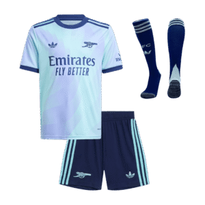 Arsenal Third Away Kids Soccer Jerseys Full Kit 2024/25