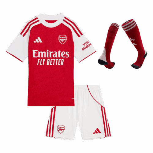 Arsenal Home Kids Soccer Jerseys Full Kit 2025/26