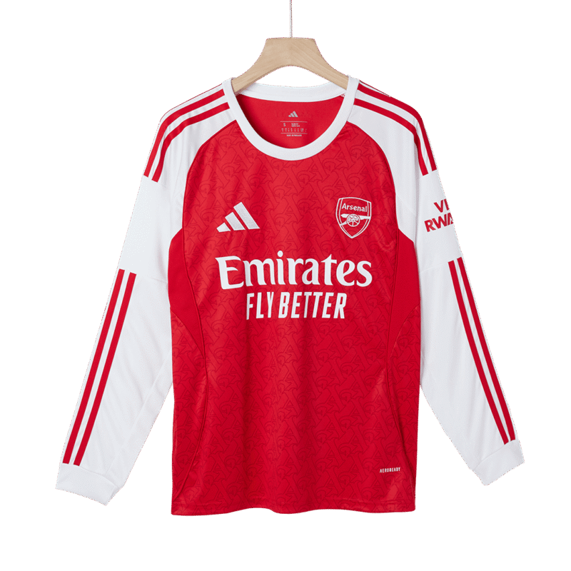 Arsenal Home Long Sleeve Soccer Jersey 2025/26