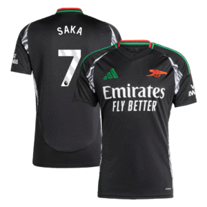 SAKA #7 Arsenal Away Soccer Jersey 2024/25