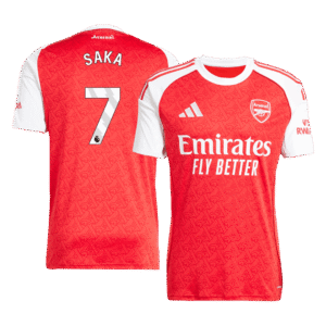SAKA #7 Arsenal Home Soccer Jersey 2025/26