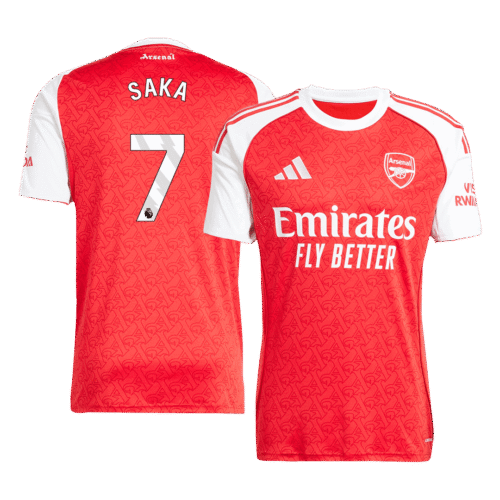 SAKA #7 Arsenal Home Soccer Jersey 2025/26