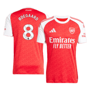 ØDEGAARD #8 Arsenal Home Soccer Jersey 2025/26