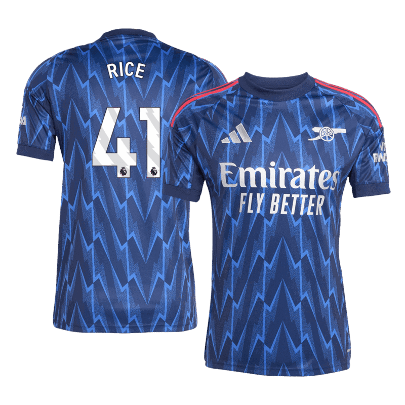 RICE #41 Arsenal Away Soccer Jersey 2025/26