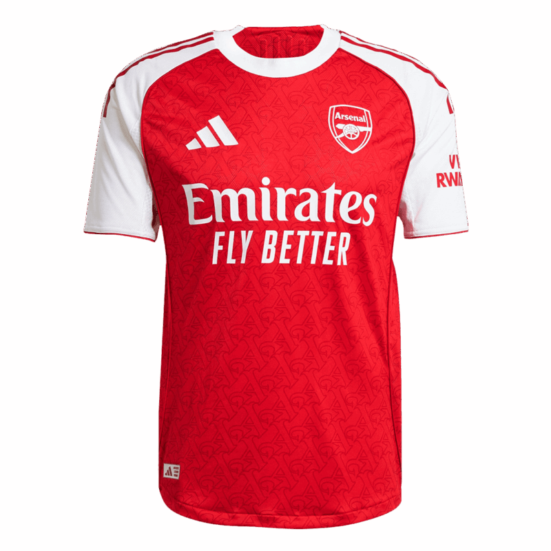 SALIBA #2 Authentic Arsenal Home Soccer Jersey 2025/26 Red