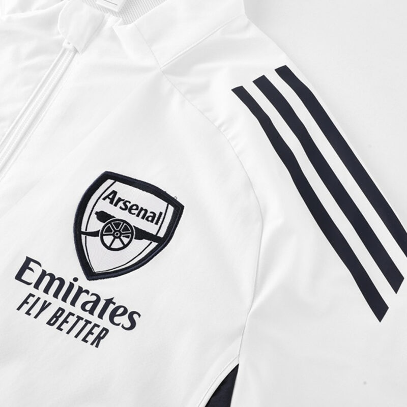25/26 Arsenal Windbreaker Jacket White