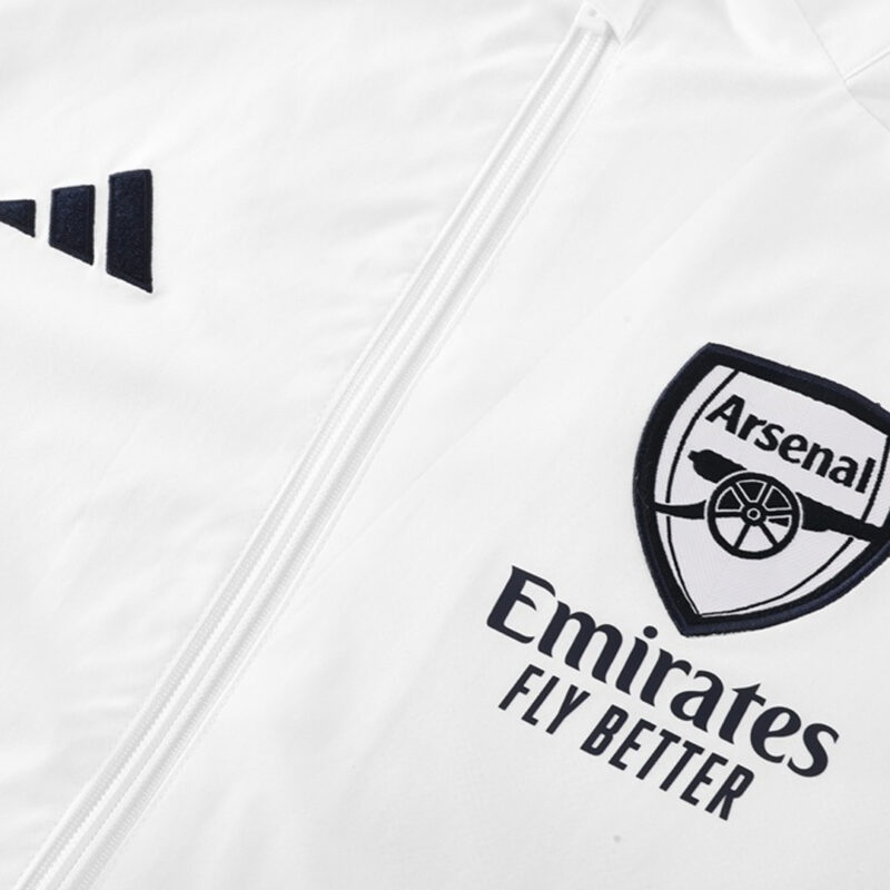25/26 Arsenal Windbreaker Jacket White