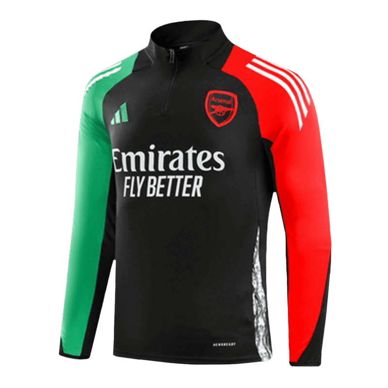 Arsenal 1/4 Zip Tracksuit 2024/25 Kids Black