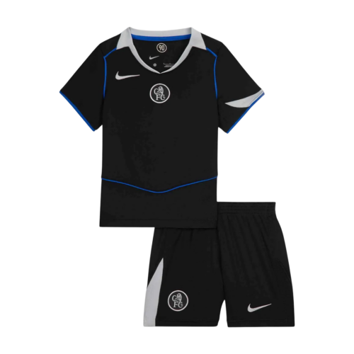 626458_1 Kid's Chelsea Third Soccer Jersey Kit(Jersey+Shorts) 25/26 Black