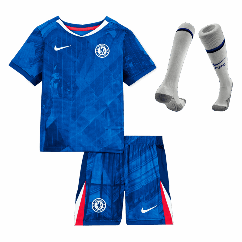 Chelsea Home Kids Soccer Jerseys Full Kit 2025/26