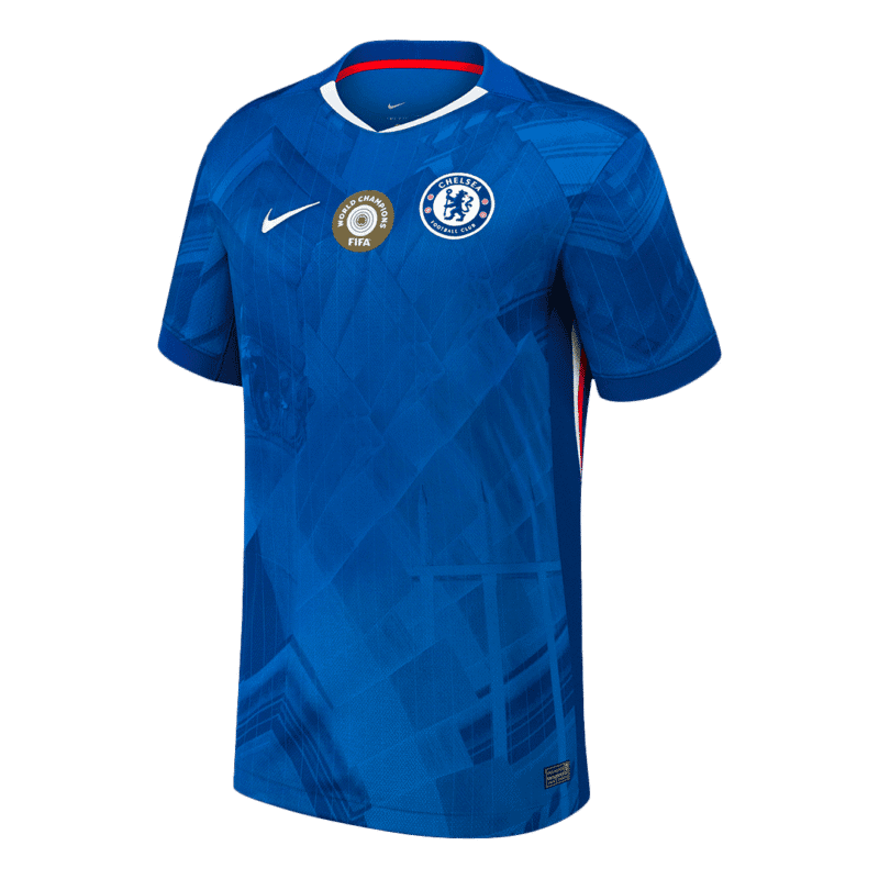 WORLD CHAMPIONS #25 Chelsea Home Soccer Jersey 2025/26 with chest badge