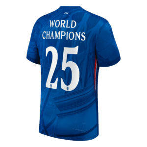 WORLD CHAMPIONS #25 Chelsea Home Soccer Jersey 2025/26 with chest badge