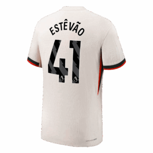 ESTÊVÃO #41 Authentic Chelsea Away Soccer Jersey 2025/26 White
