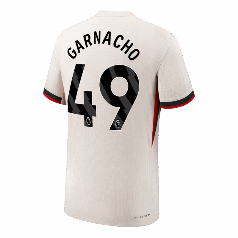 GARNACHO #49 Authentic Chelsea Away Soccer Jersey 2025/26 White