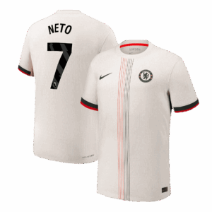 NETO #7 Authentic Chelsea Away Soccer Jersey 2025/26 White