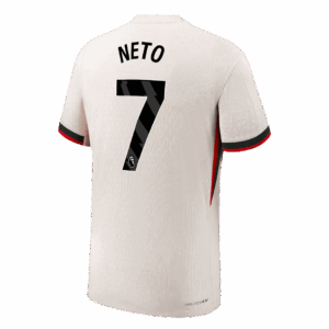 NETO #7 Authentic Chelsea Away Soccer Jersey 2025/26 White