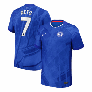 NETO #7 Authentic Chelsea Home Soccer Jersey 2025/26 Blue