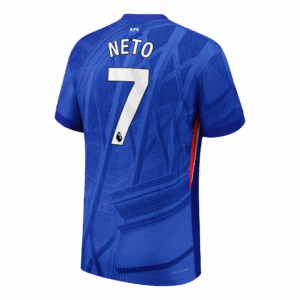 NETO #7 Authentic Chelsea Home Soccer Jersey 2025/26 Blue