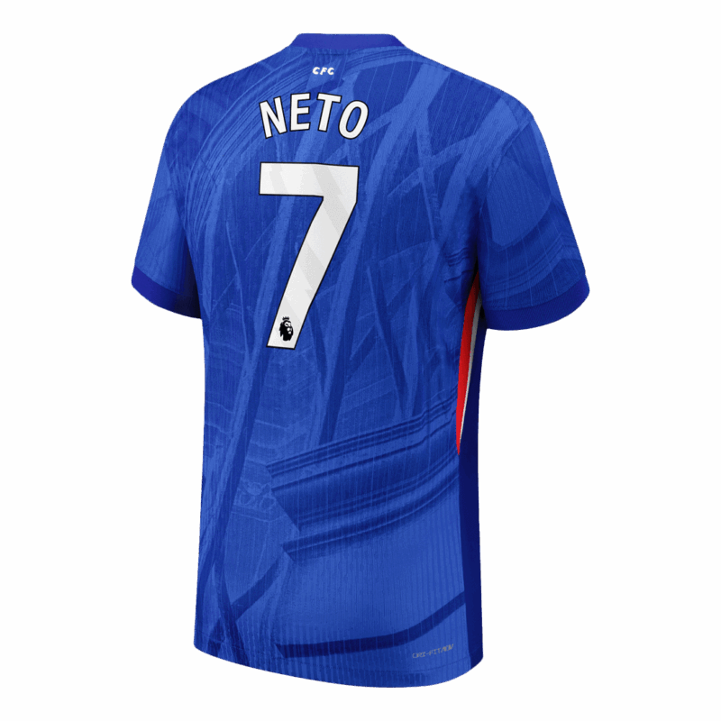 NETO #7 Authentic Chelsea Home Soccer Jersey 2025/26 Blue